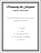 Romancing the Forgotten; III - The Shadow of Trees Concert Band sheet music cover